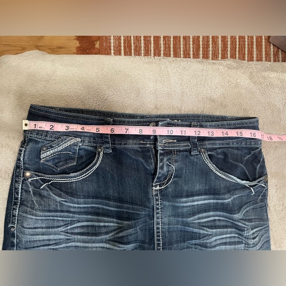 Hydraulic Long Denim Skirt!! - Picture 4 of 7